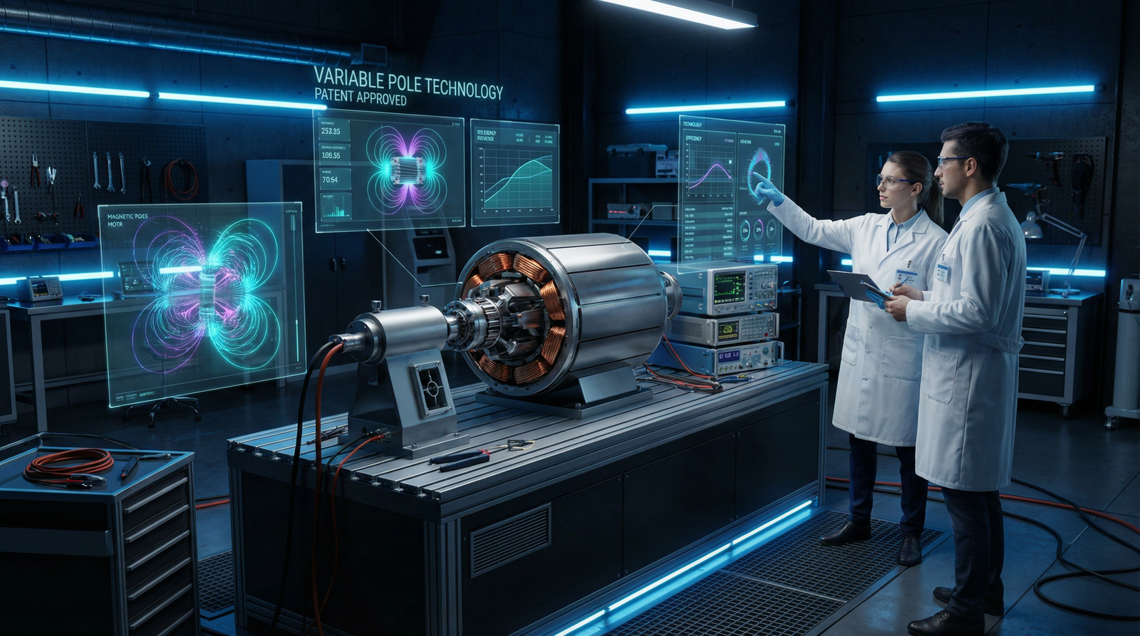 Variable Pole Motor in Laboratory